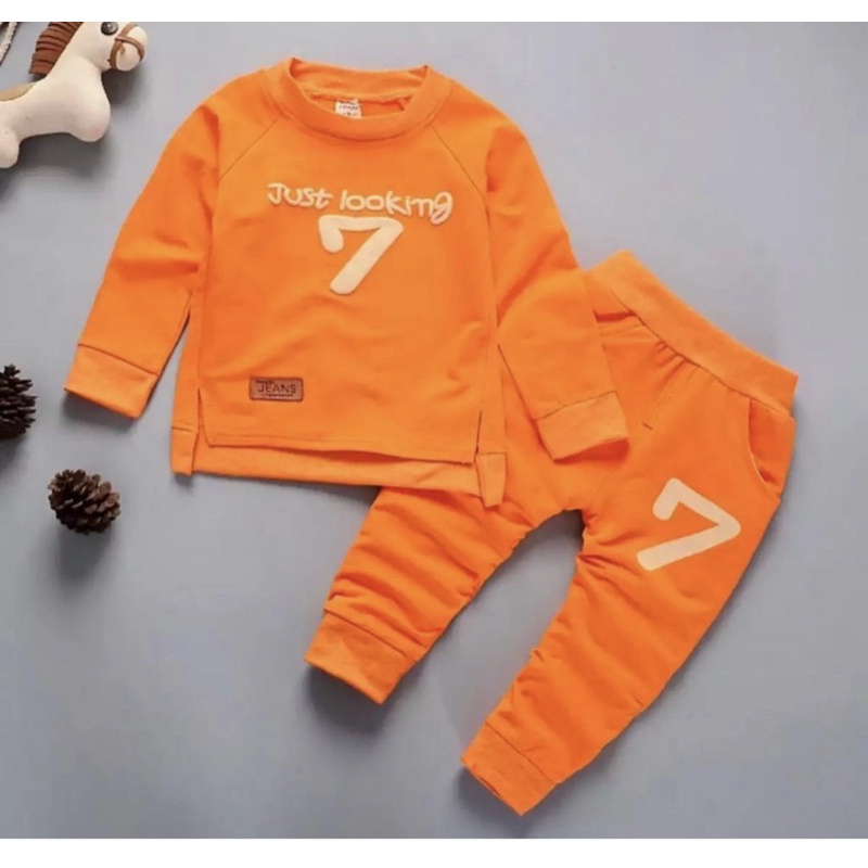 sweater anak setelan sweater anak laki laki dan perempuan just look 1-5 tahun