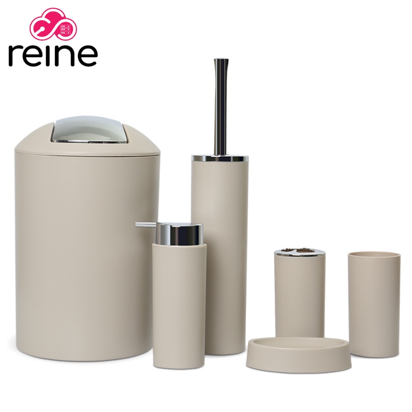 Reine Bathroom set / peralatan mandi plastik isi 6