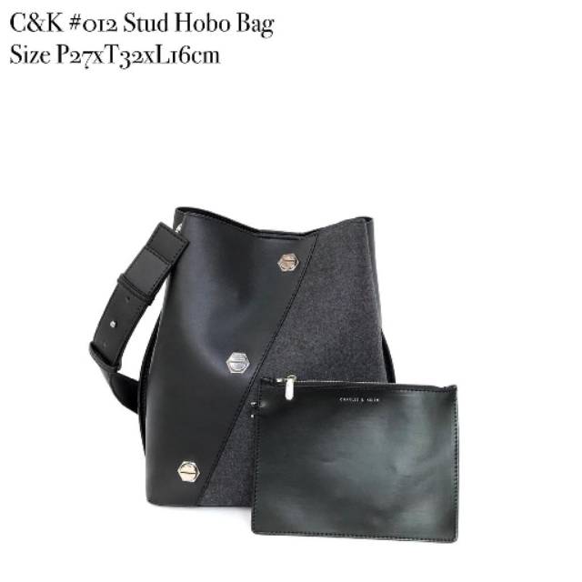 Charles & Keith Stud Hobo Bag