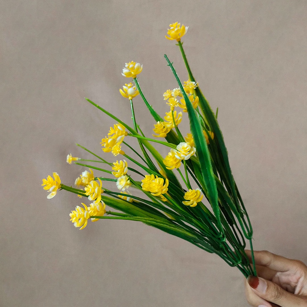 Artificial Baby Breath 5 Stem Bunga Plastik Palsu Buatan Hiasan Pajangan Dekorasi Rumah Kantor