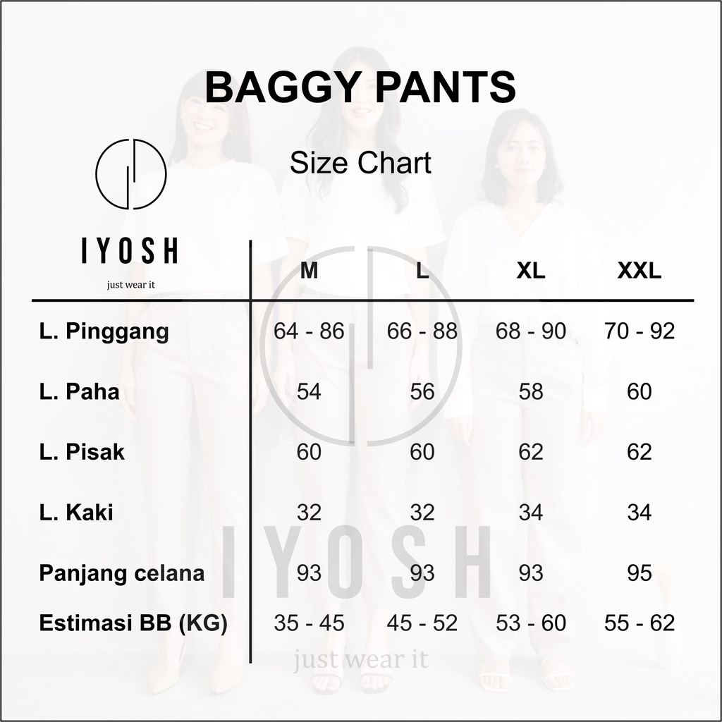 Baggy Pants Premium M L XL XXL / Baggy Pants Wanita / Celana Panjang Wanita / Celana Wanita