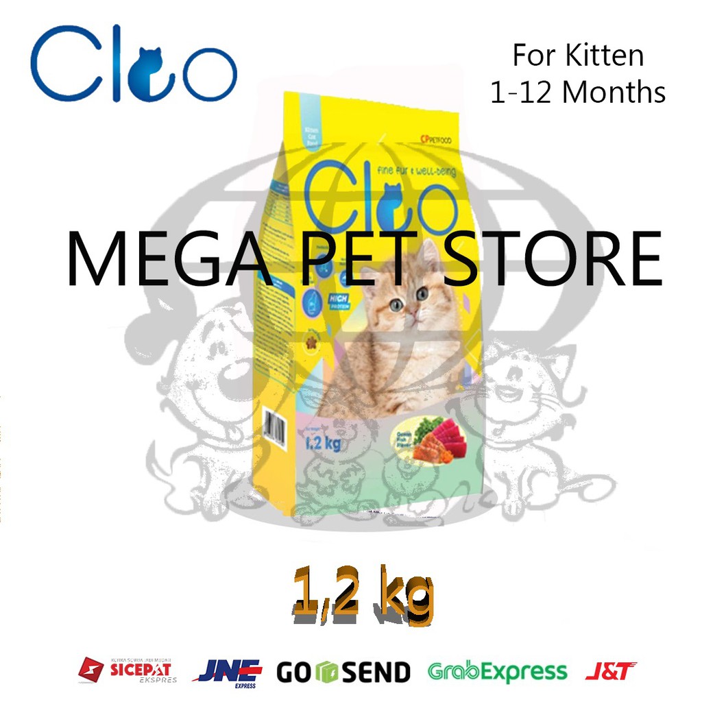 Cleo Kitten Oceanfish Catfood Makanan Anak Kucing 1,2kg