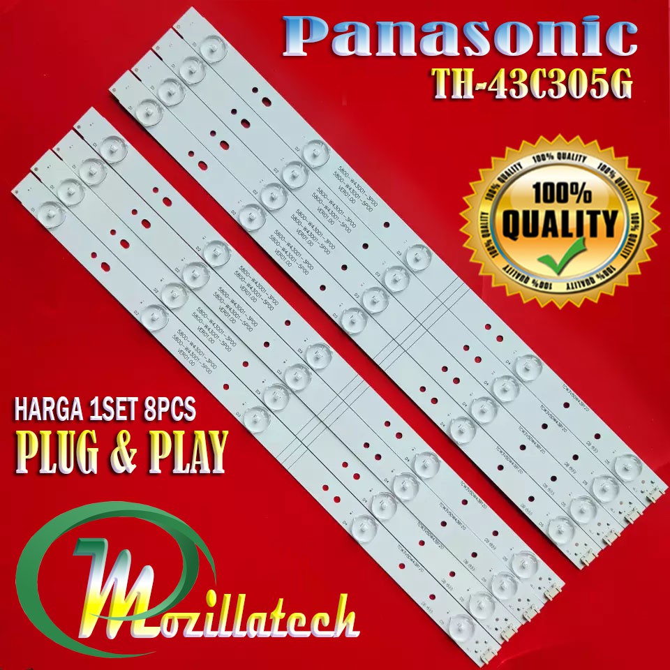 BACKLIGHT TV LED PANASONIC PANASONIK TH-43C305G TH 43C305G 43C305