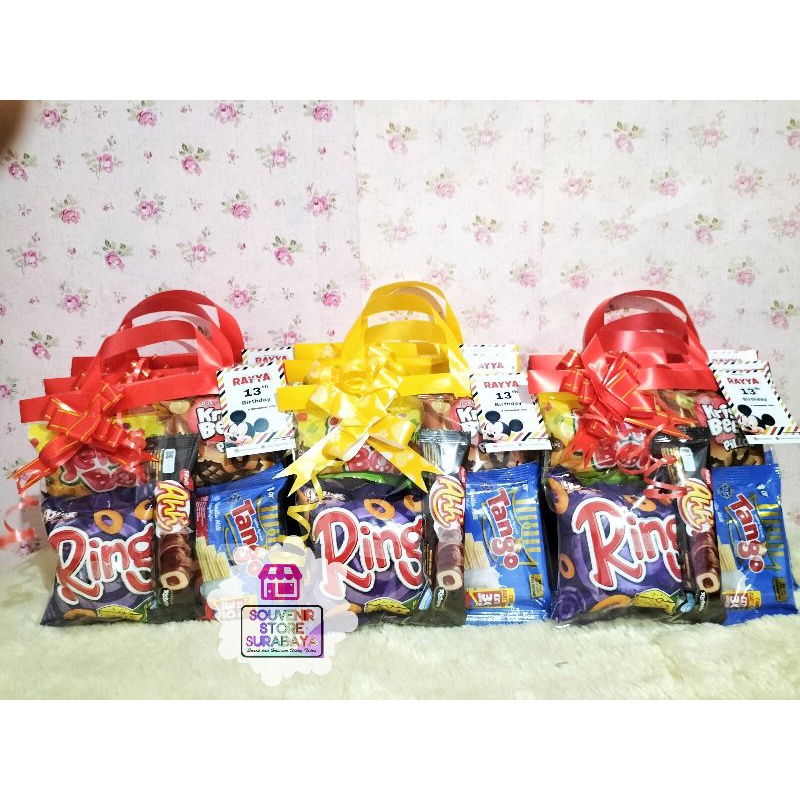 Paket Snack Ulang Tahun / Bingkisan Snack Murah / Snack Birthday / Snack Ultah Surabaya / Mini snack murah