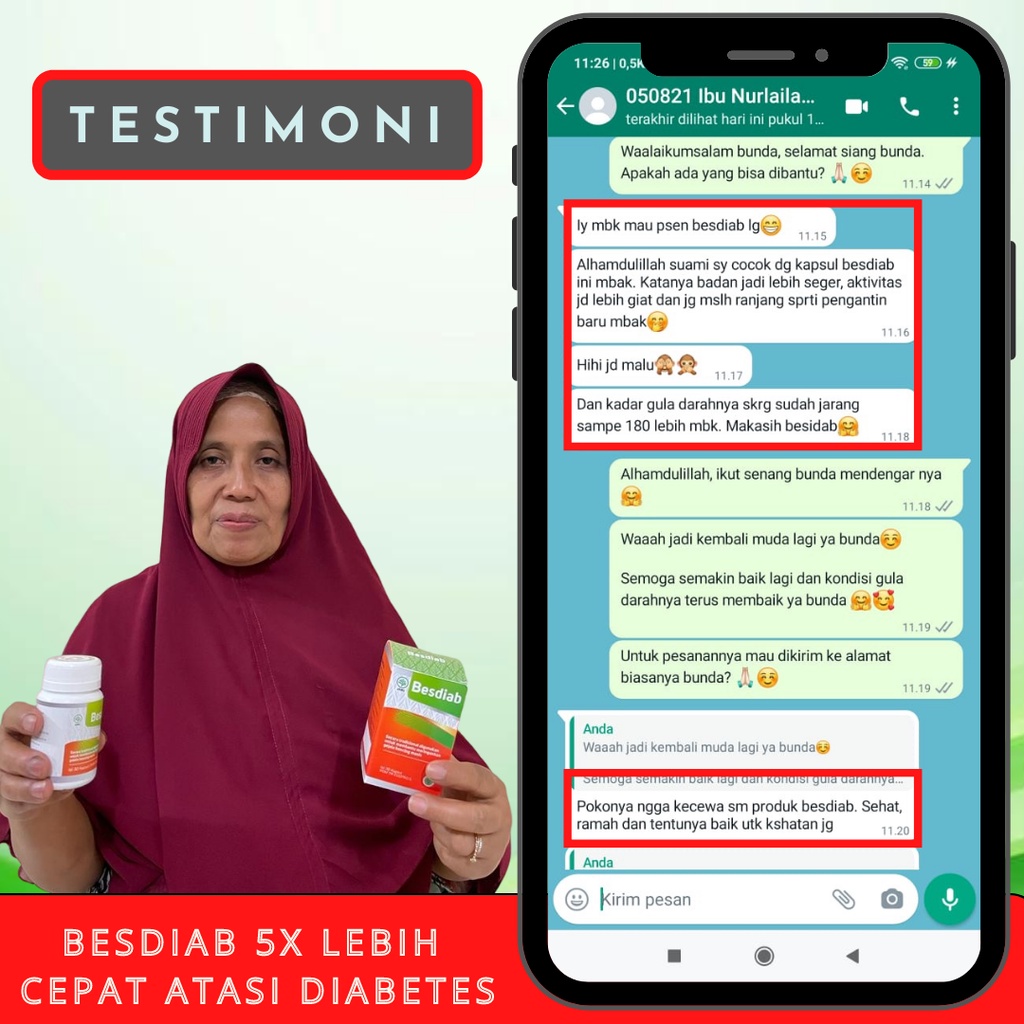 Besdiab obat kencing manis diabetes kesemutan kebas penurun gula darah paling ampuh bpom original