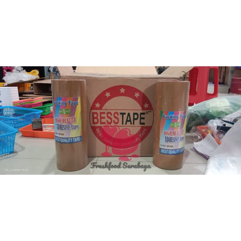 

❤️Freshfood❤️Grosir!!Lakban besttape dijamin tebal uk 48mmx100yard 72rol