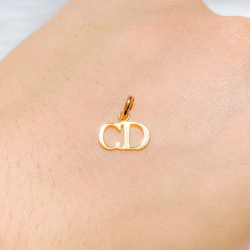 Liontin anak dan dewasa emas asli kadar 700 70 16k beige gold Diorr merk branded mainan kalung ringan setengah gram gr g terbaru