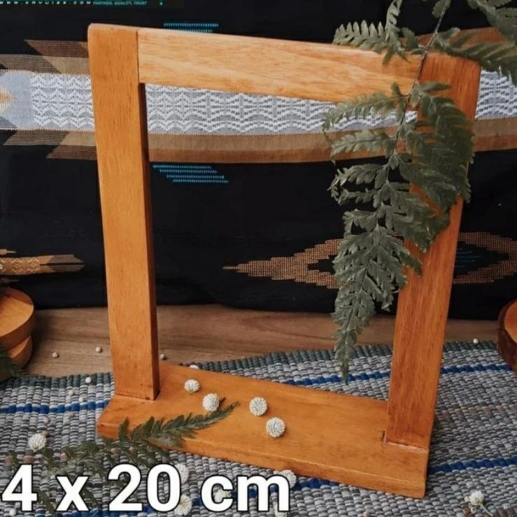 

086 WOODEN STAND DISPLAY 24 X 20 CM STAND MENU (WD-07)↑☂ (Laris)Terbaru ↑