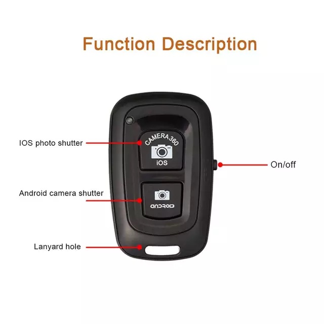 【33LV.ID】Remot Tomsis Bluetooth Remote Tongsis Foto Hp Handphone Tombol Wireless Cam Camera Kamera