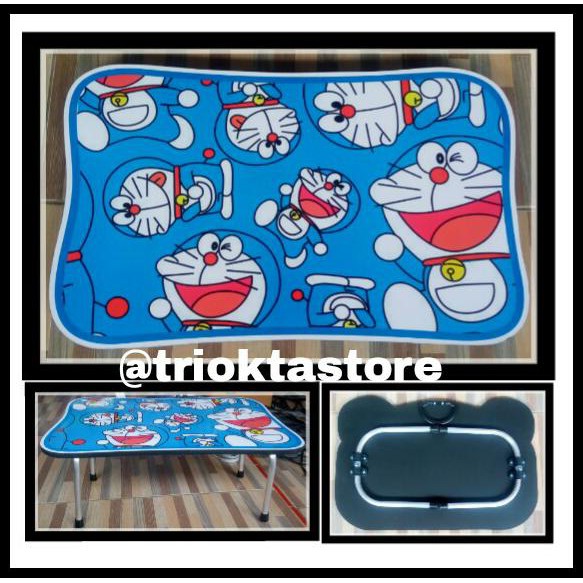 MEJA BELAJAR ANAK | MEJA LIPAT | MEJA LIPAT KARAKTER DORAEMON KOTAK