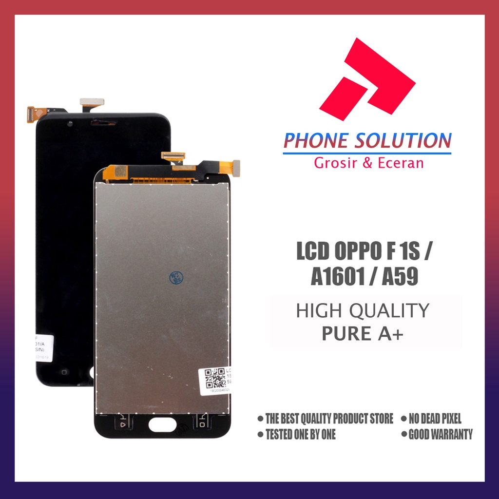 LCD Oppo F1s  LCD Oppo A1601  LCD Oppo A59 Fullset Touchscreen - Parts Kompatibel Dengan Produk Oppo // Supplier LCD Oppo F1s  - Garansi 1 Bulan