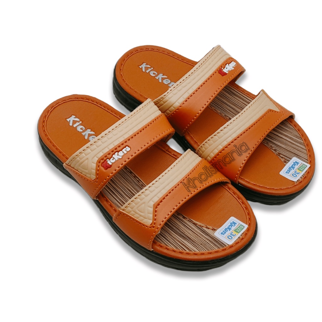 Sandal Selop Anak Cowok Kickers Kulit Berkualitas | Sandal Anak Cowok Modis