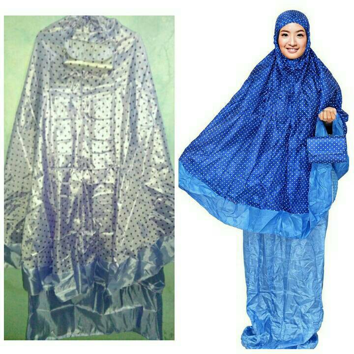 Mukena Parasut Polkadot/Mukena Abutai Termurah