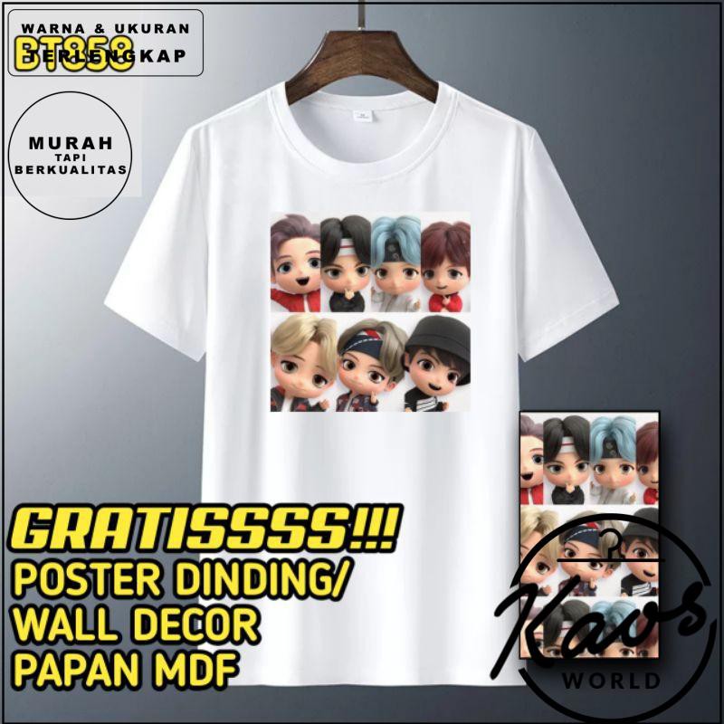 KAOS BTS BT21 TINY TAN CARTOON 858