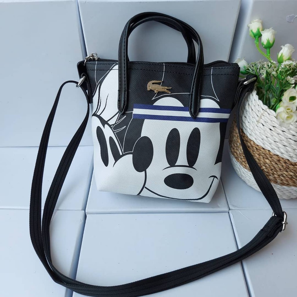TAS SELEMPANG LACOSTE MICKEY 2 TALI SIZE XS