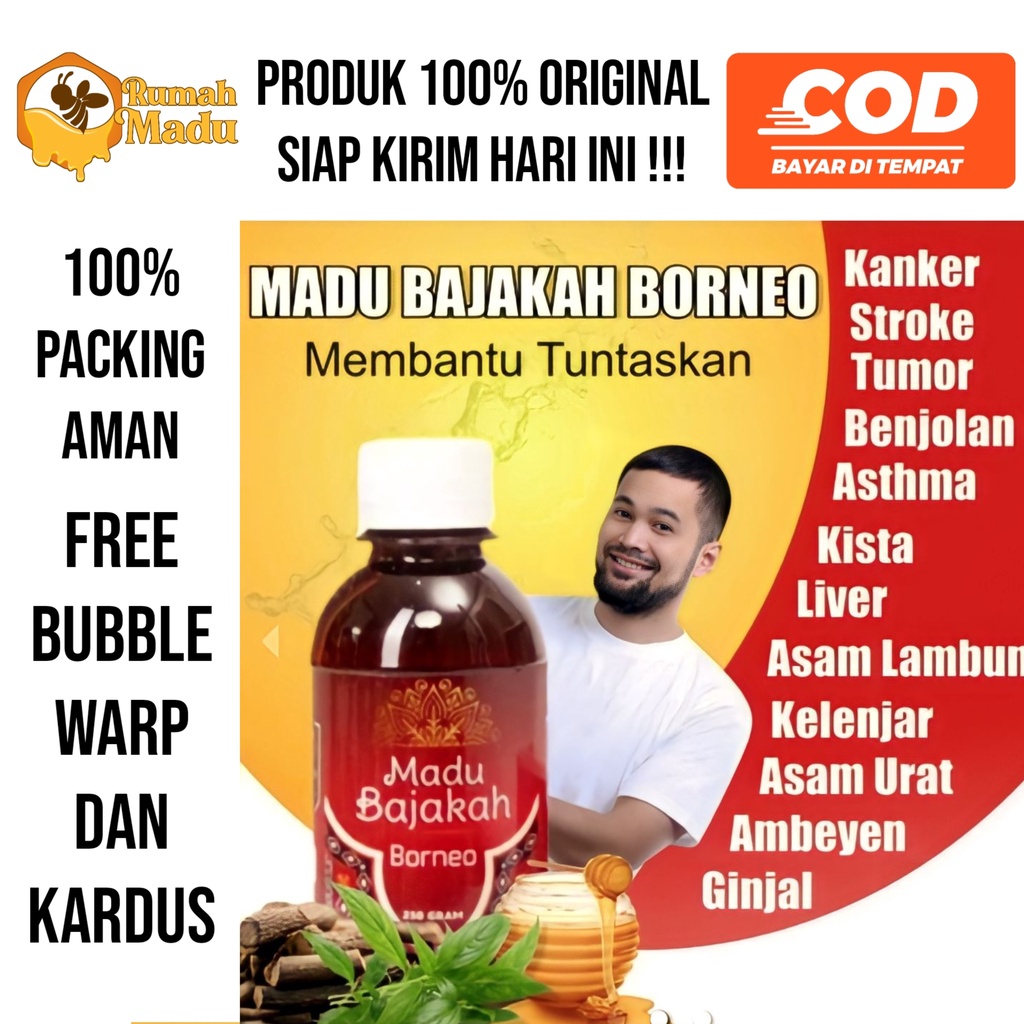 Madu Bajakah Borneo - Agen Resmi WISNUMART - 100% Original Bergaransi - Atasi Kanker, Tumor, Stroke,