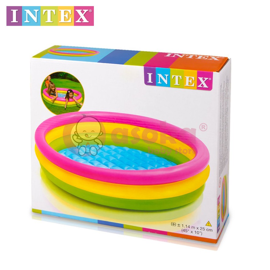 Intex Kolam Renang Anak Sunset Glow Pool 57412 (1.14m x 25 cm) ASOKA