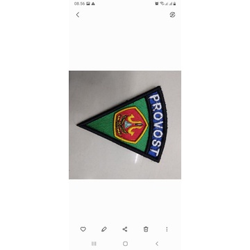 Emblem Provost Banser bordir timbul