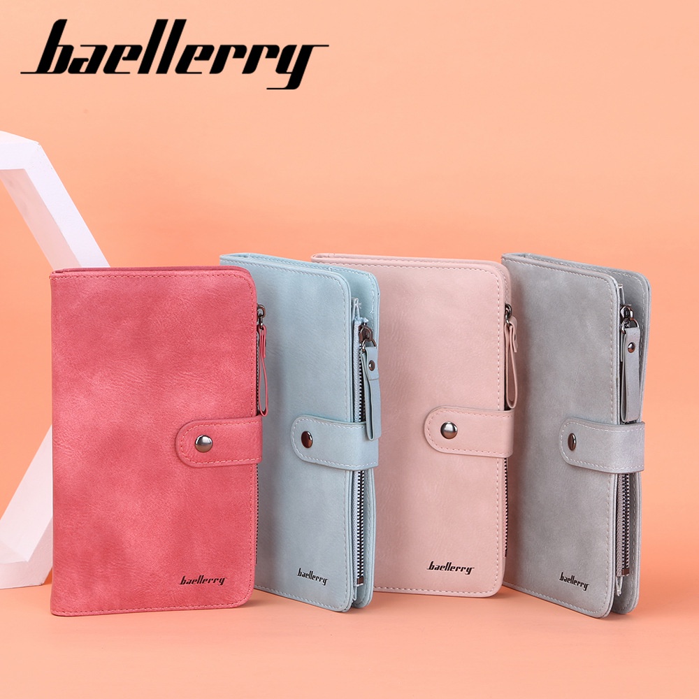 BAELLERRY JC224 Dompet Wanita Panjang Bahan Kulit PU Leather Premium WATCHKITE WKOS