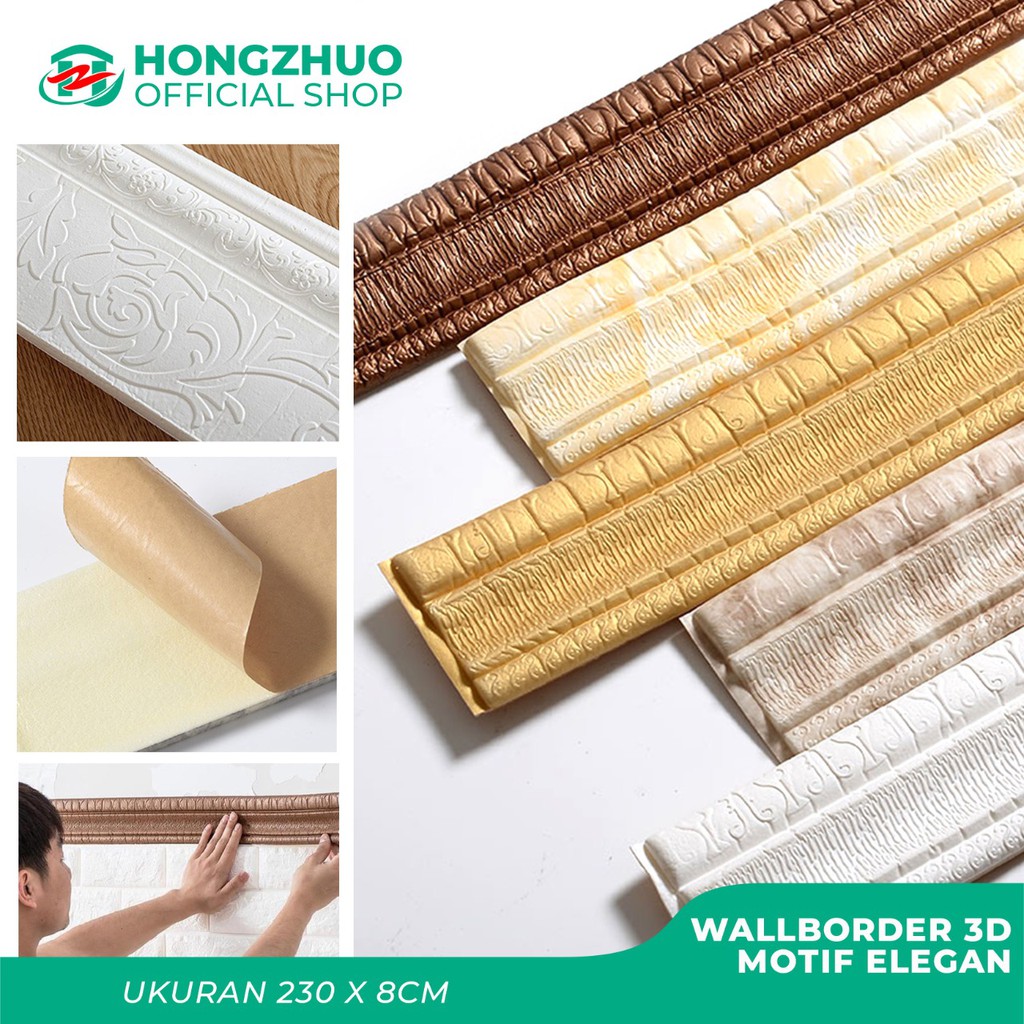 Hongzhuo 230cm Wallborder Wall List 230x8x1,2cm Foam 3D Motif Elegan-2