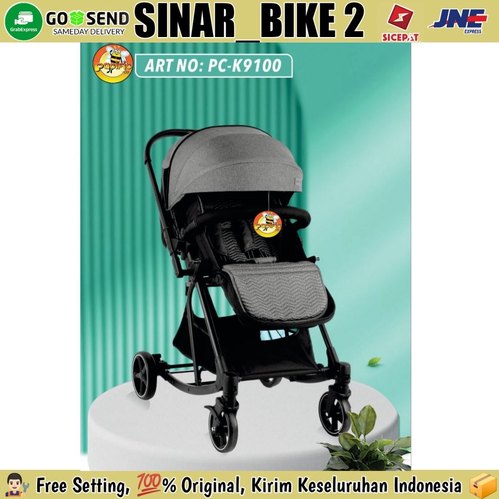 Baby Stroller PACIFIC PC K9100 Cabin Size Kereta Dorong Anak Bayi