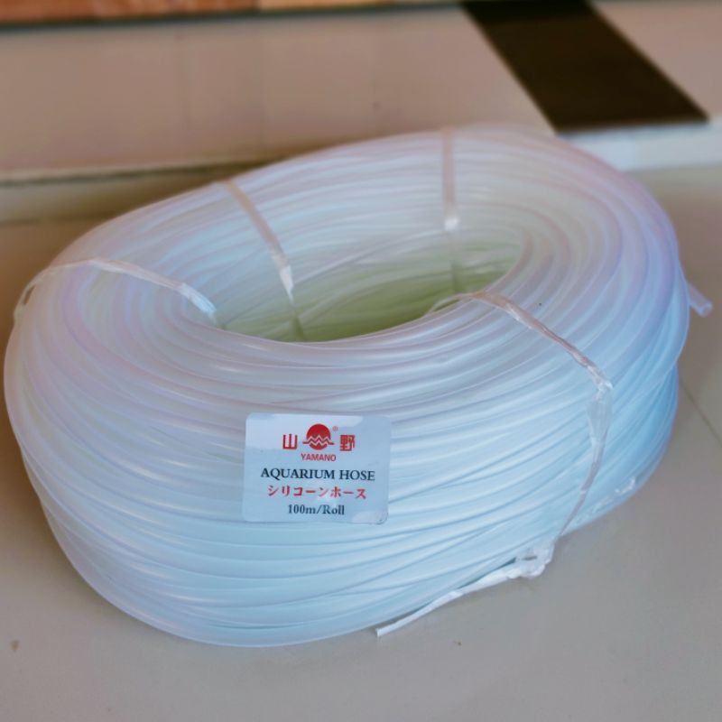 Yamano Selang Silicon Selang Aerator Airpump Gelembung Silikon Elastis harga per 1 meter