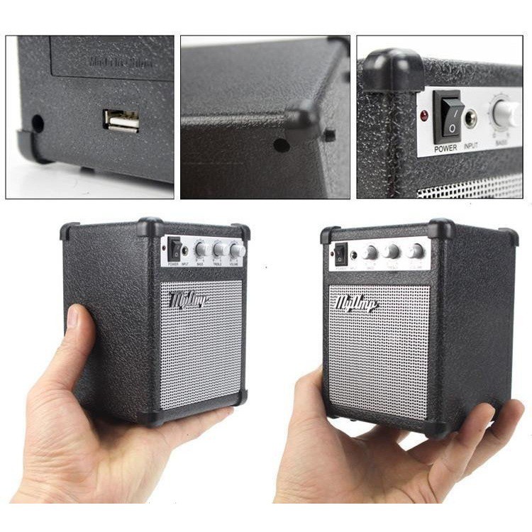 Speaker Portable Model Classic Amplifier Portable Speaker Bass MyAmp MP3 Hitam