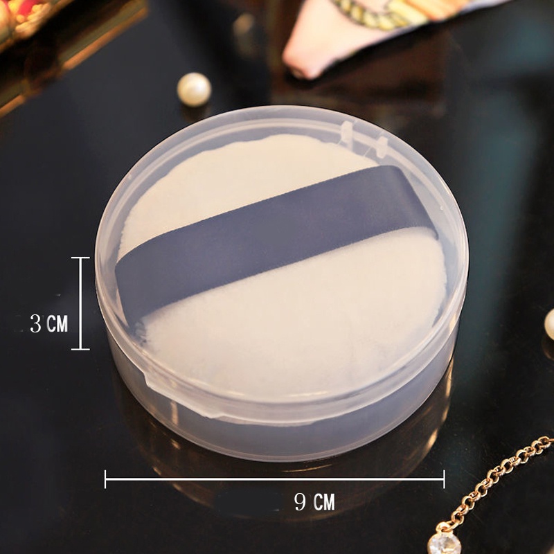 [Puff Special Storage Box] [Round Puff Anti-fall Dust-proof Box] [Powder Puff Portable Box]