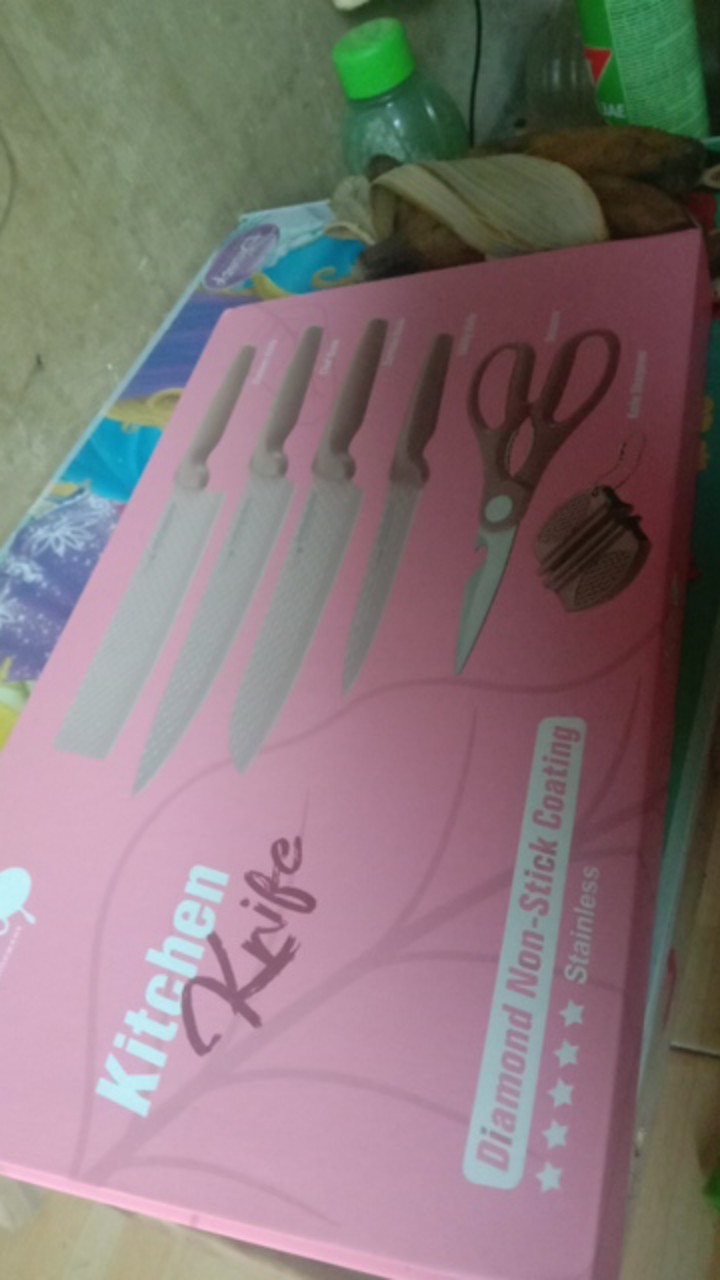 Stein Pisau Steincookware Pisau Diamond Knife Set 6 In 1 Pisau Dapur - Original