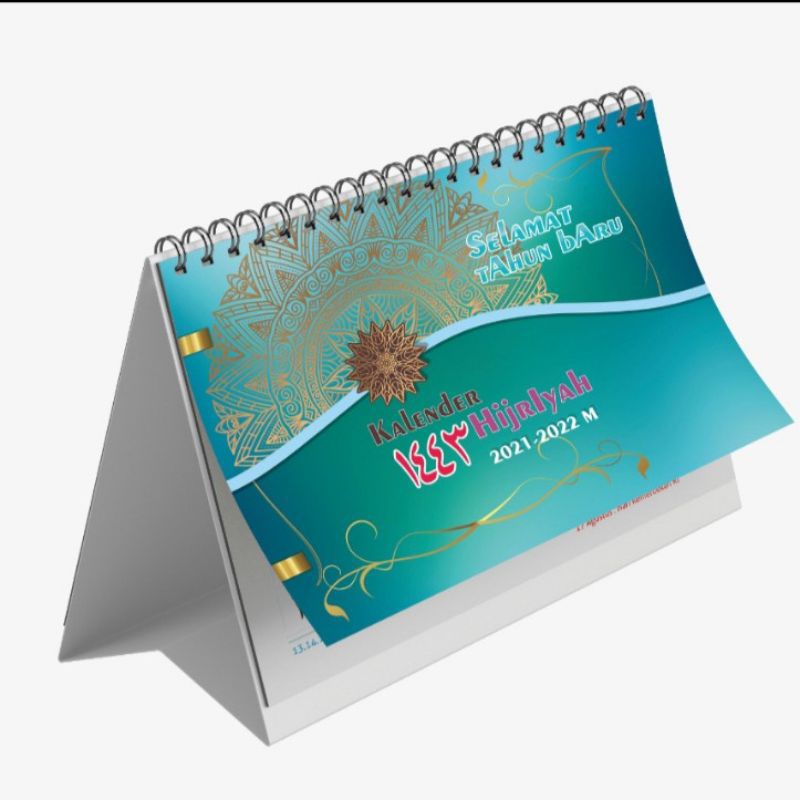 

kalender meja 2022 motif hijriah
