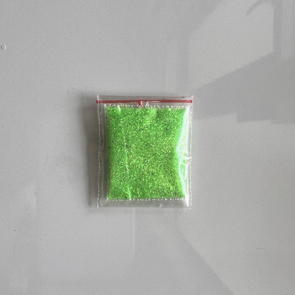 Sparkle Glitter FLUORESCENT GREEN 3 gr 3gr Stabilo Powder Serbuk Warna Warni Eceran Sablon Resin Pernak Pernik Hiasan Bubuk Padat DIY Kerajinan Kesenian Art Prakarya Seni Perlengkapan Bahan Face Craft Crafting Paint Painting Color Grosir Prakarya Malang