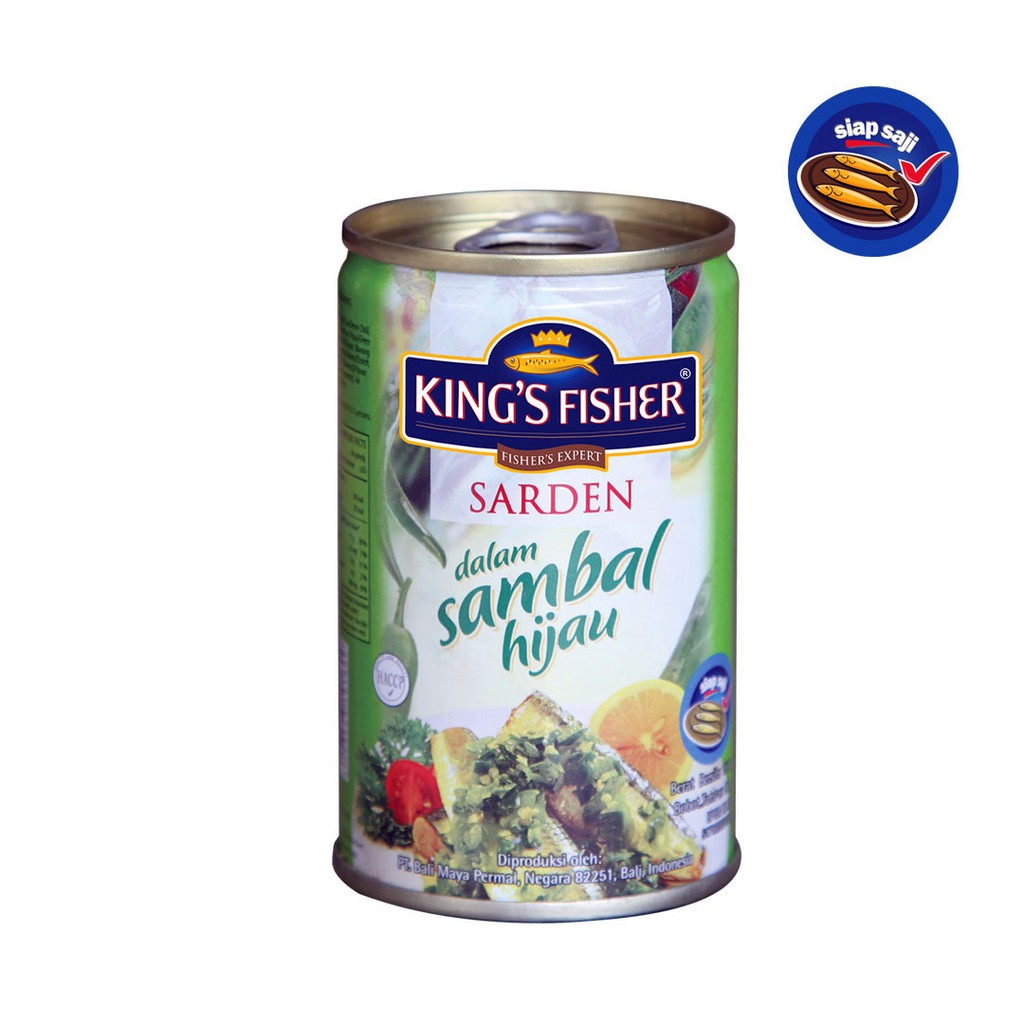 

KtmStore King's Fisher Sarden Sambal Hijau Makanan Kaleng 425 g