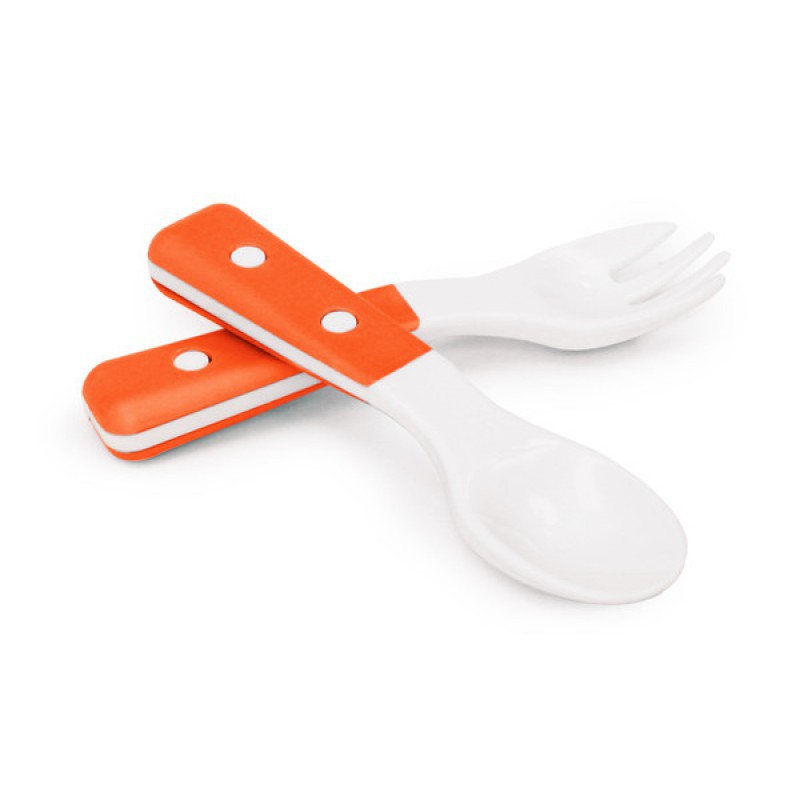 My Natural Fork and Spoon 6m+ - Orange