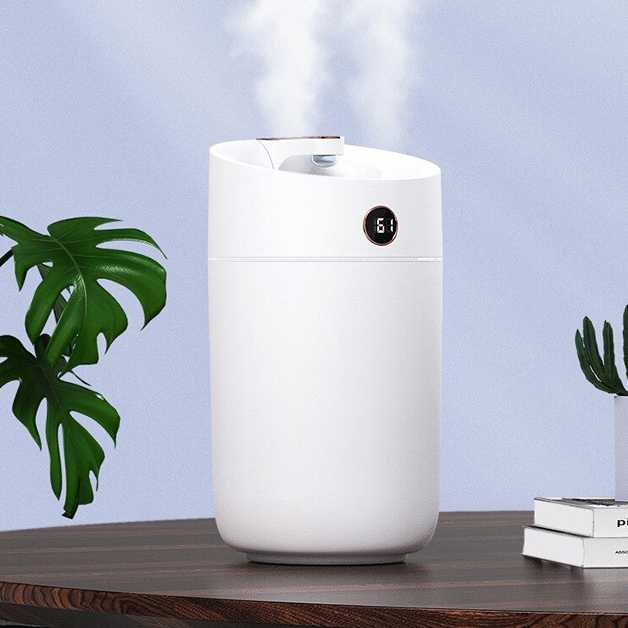 (100% BARANG ORI) HEAOYE Air Humidifier Aromatherapy Oil Diffuser Double Spray 3L - X12