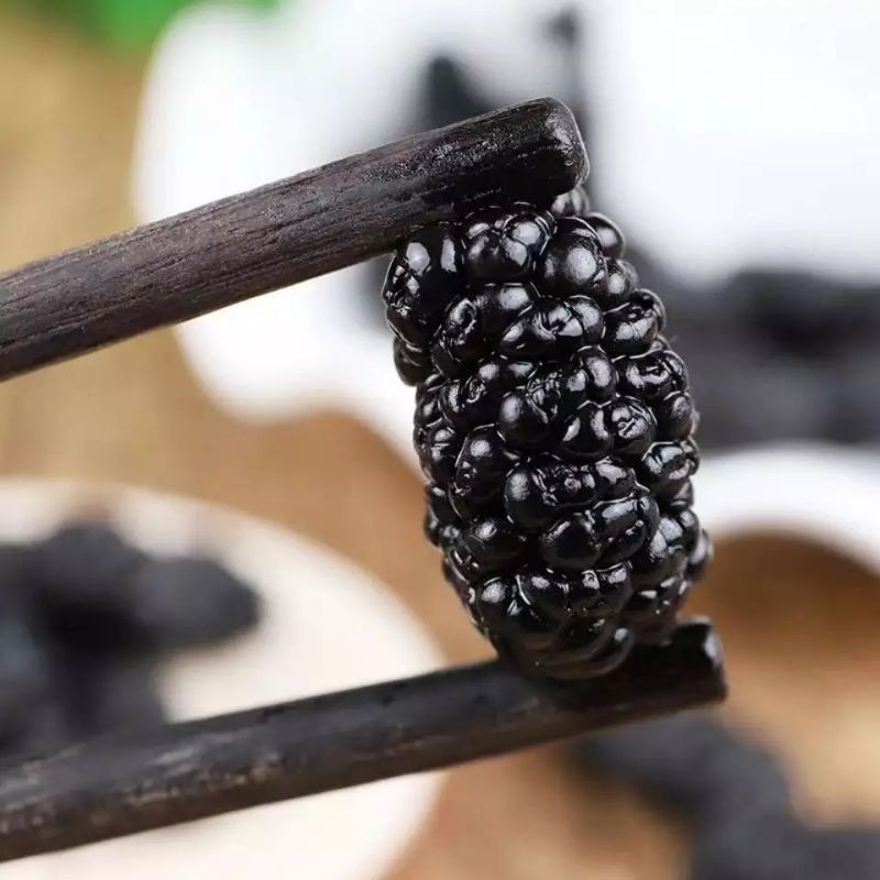 

wiw RAW TISANE Dried Wild Black Mulberry Fruit Tea / Teh Buah Murbei Hitam Kering Isi 100 Gram