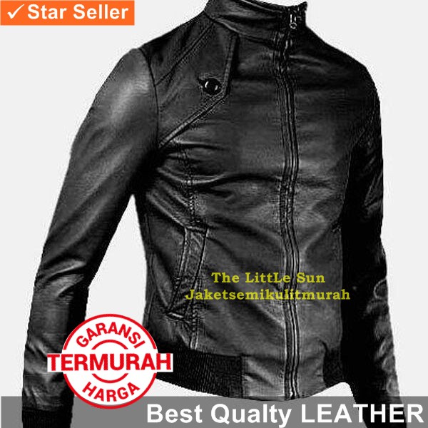 Koleksi Baru Jaket Semi Kulit Casual Korea Man Leather Termuah