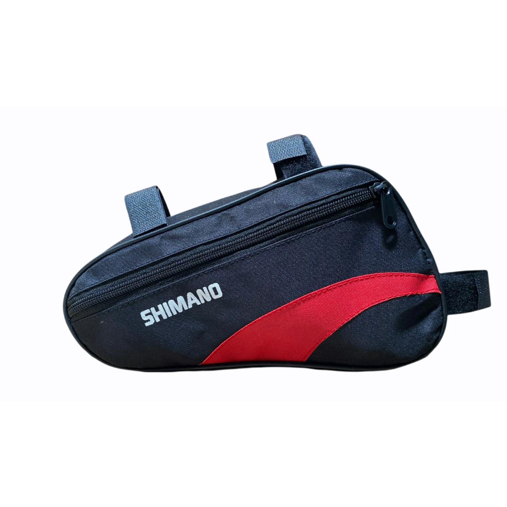 TAS SEPEDA/TAS FRAME SEPEDA PREMIUM/TAS PREMIUM PAKE ROTAN LEBIH KEKAR-HIATM LENGKUNG MERAH