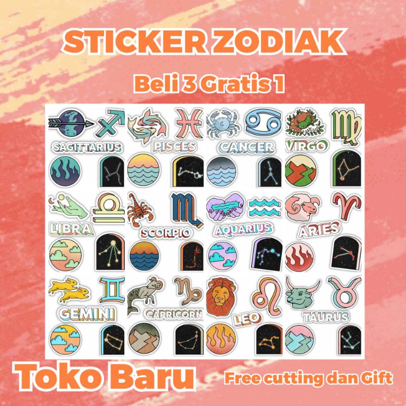 

sticker zodiak sticker tumblr sticker case hp sticker laptop