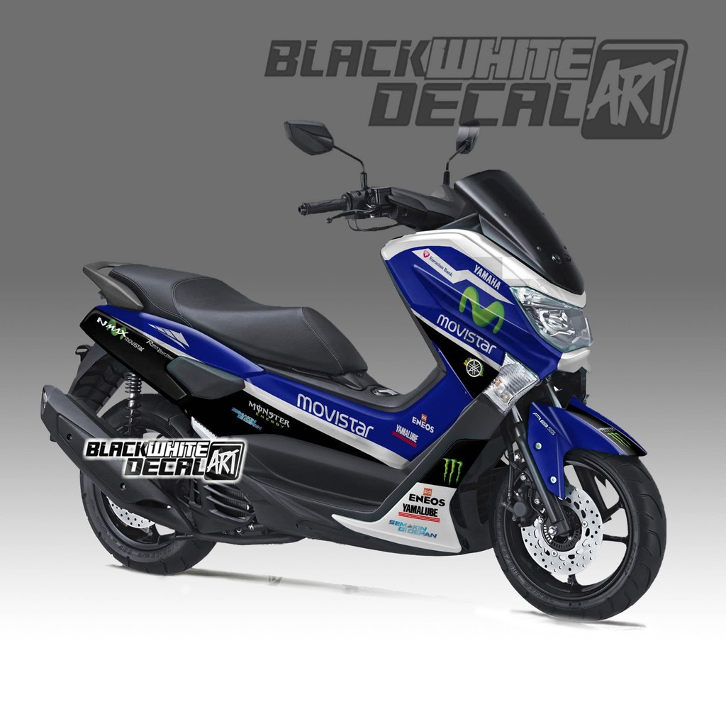 Decal / Dekal sticker Striping Nmax New 2020 MOVISTAR  Stiker / sticker