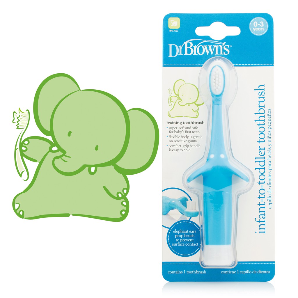 Dr Brown's Blue Toothbrush (HG014) / sikat gigi anak