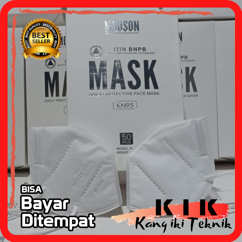Masker KN95 Face Mask Isi 50pcs Masker KN 95 Disposable Face Mask  - GROSIR - PROMO