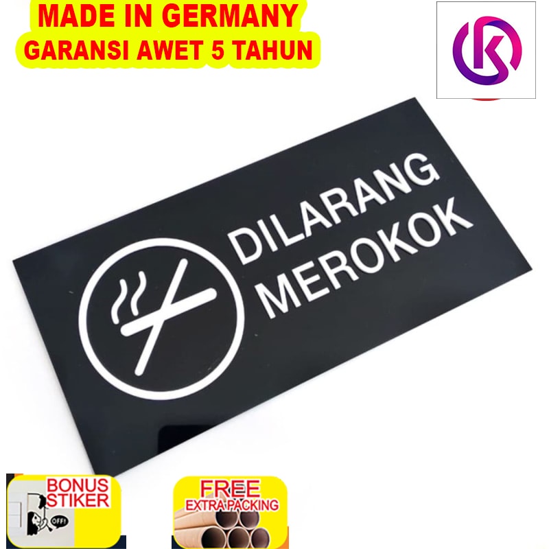 

Grosir Sign Board Dilarang Merokok Acrylic | Sign Label Akrilik Timbul