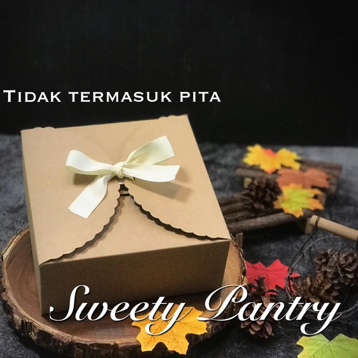 

3Rs5E546 Cake Box / Packaging Kue / Dus Kue 20X20X8,5 Cm Brown (Cb 202085 B) 56Eyhr6R