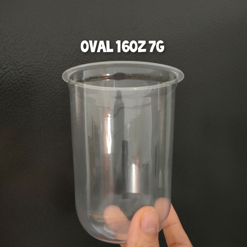 Cup oval 16oz bahan tebal
