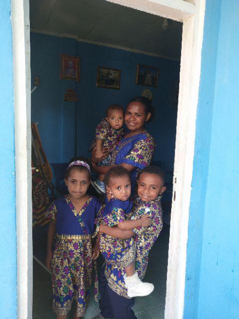 Sarimbit Couple Batik Rok N Blus Wanita Takashimaya Prodo Biru
