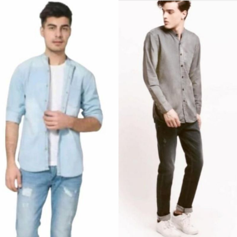 Kemeja Denim Pria FSBN Shirt