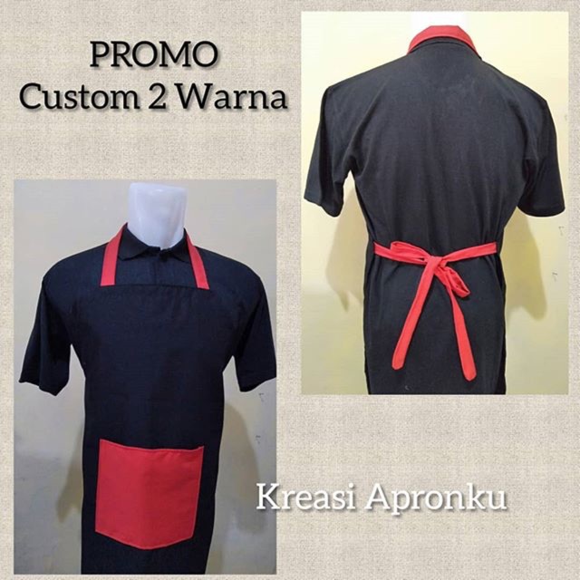 Apron / Celemek Masak / Apron Koki Polos