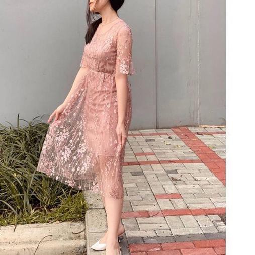 ✈ D0154 FUYUMI LACE DRESS  ◙