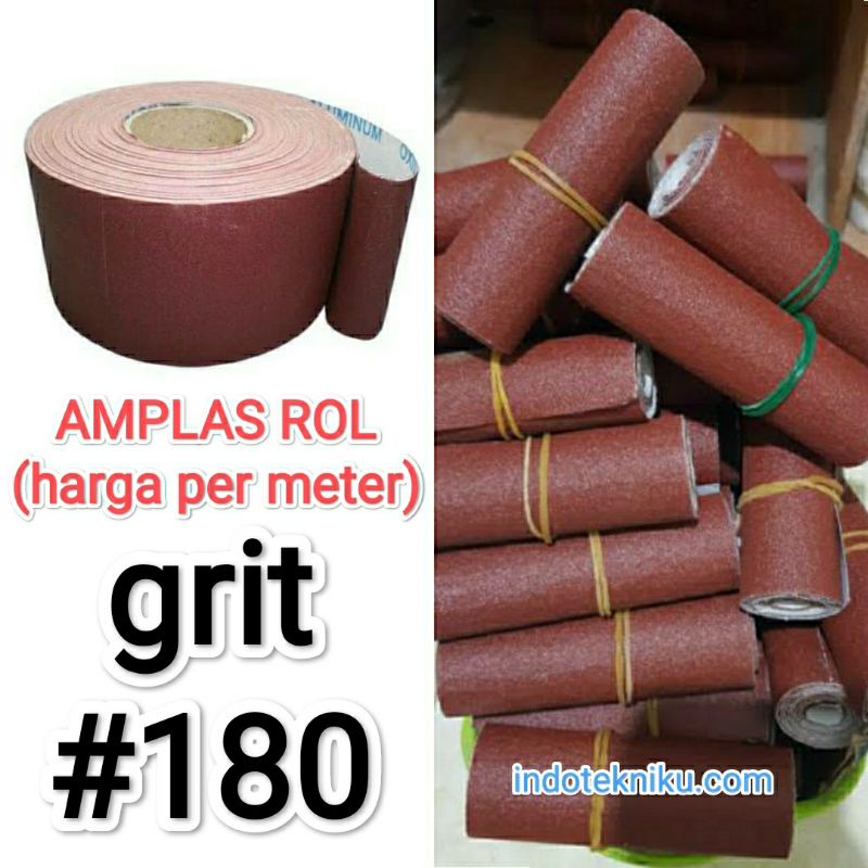 Amplas Rol grit 180 / kertas gosok / sander