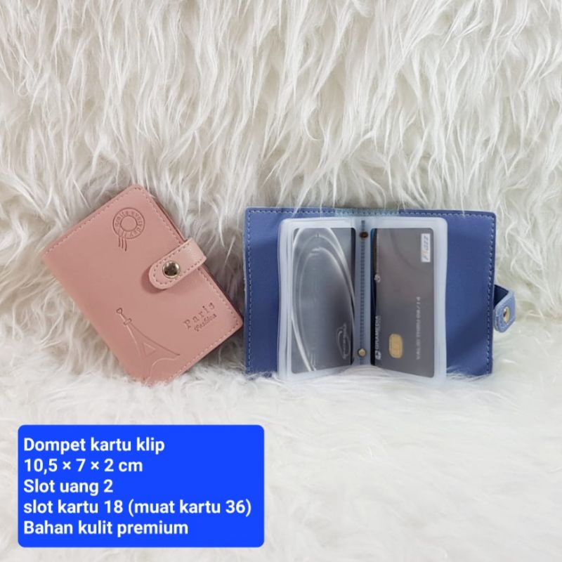 dompet kartu card holder money slot clip paris menara eiffel iconic icon travel travelling pos surat